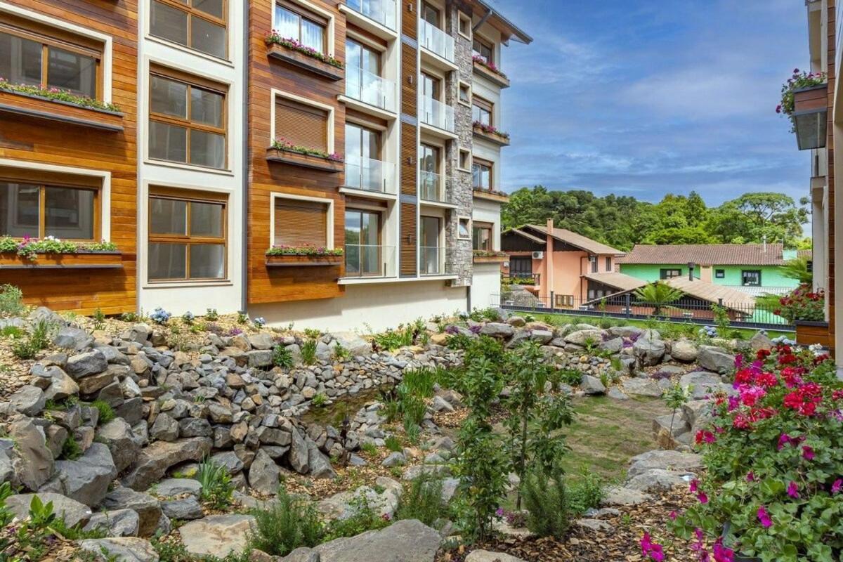 Rosa Edificio Bellagio Canela Com Infraestrutura Completa Apartment Ngoại thất bức ảnh