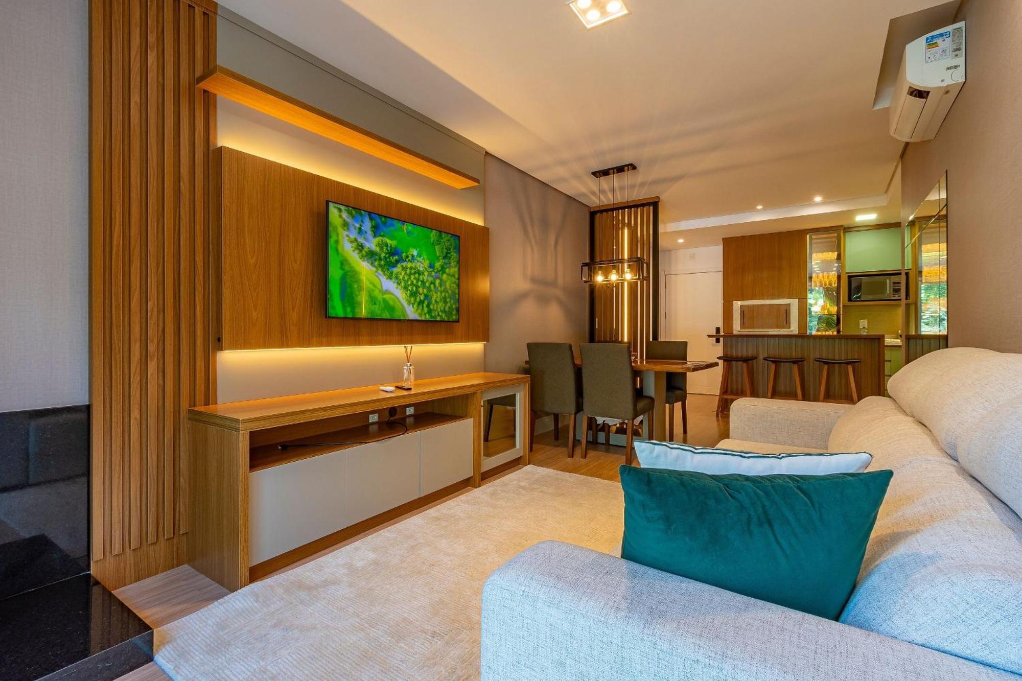 Rosa Edificio Bellagio Canela Com Infraestrutura Completa Apartment Ngoại thất bức ảnh