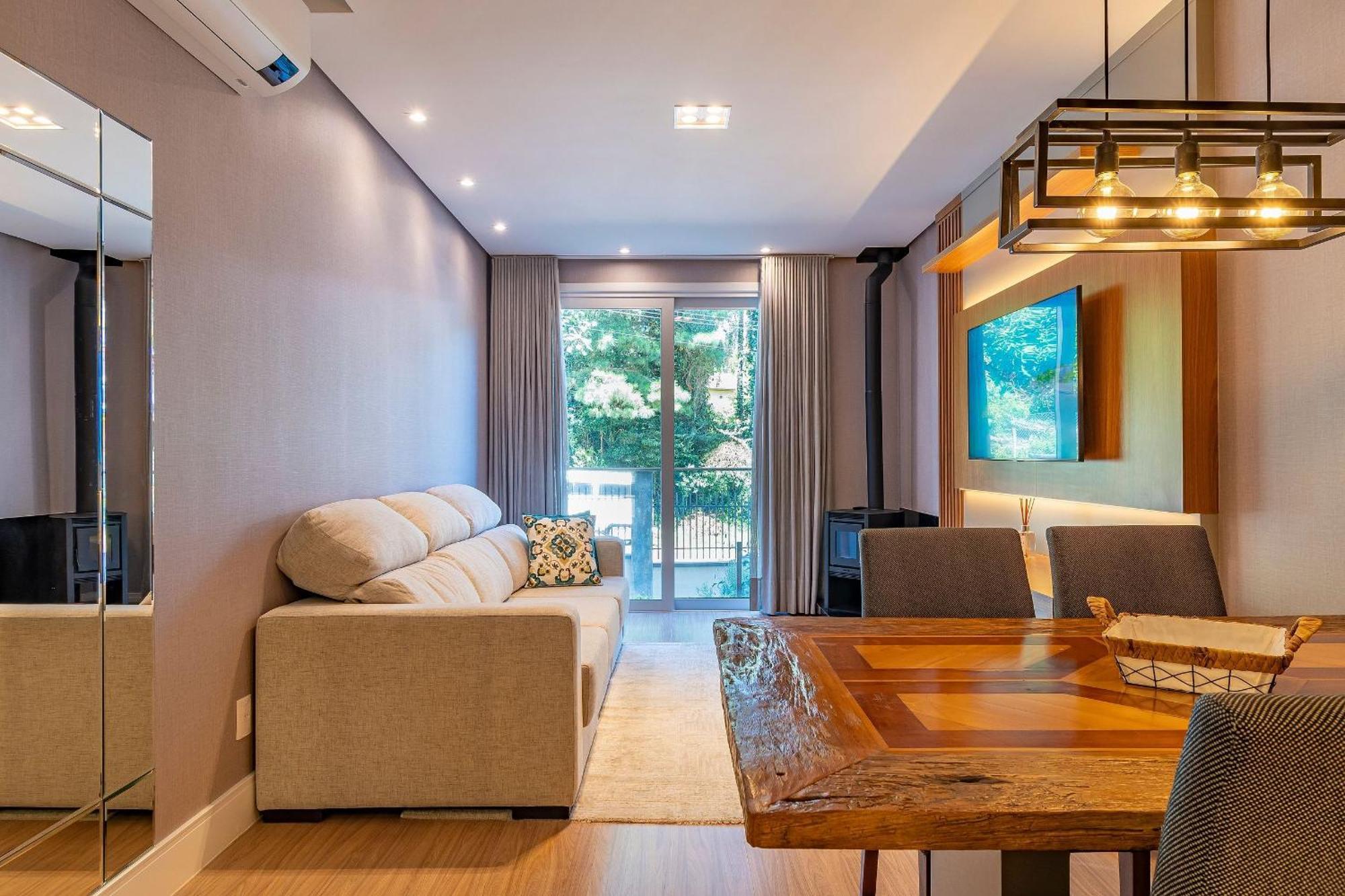 Rosa Edificio Bellagio Canela Com Infraestrutura Completa Apartment Ngoại thất bức ảnh