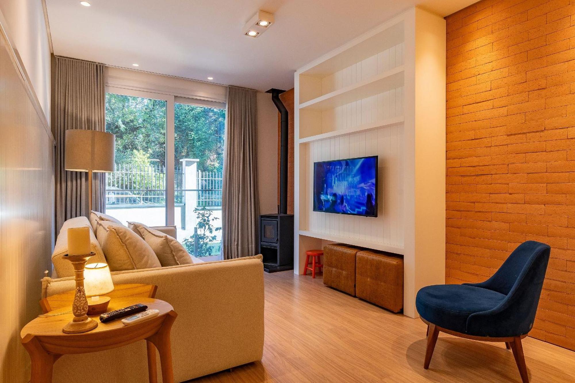 Rosa Edificio Bellagio Canela Com Infraestrutura Completa Apartment Ngoại thất bức ảnh