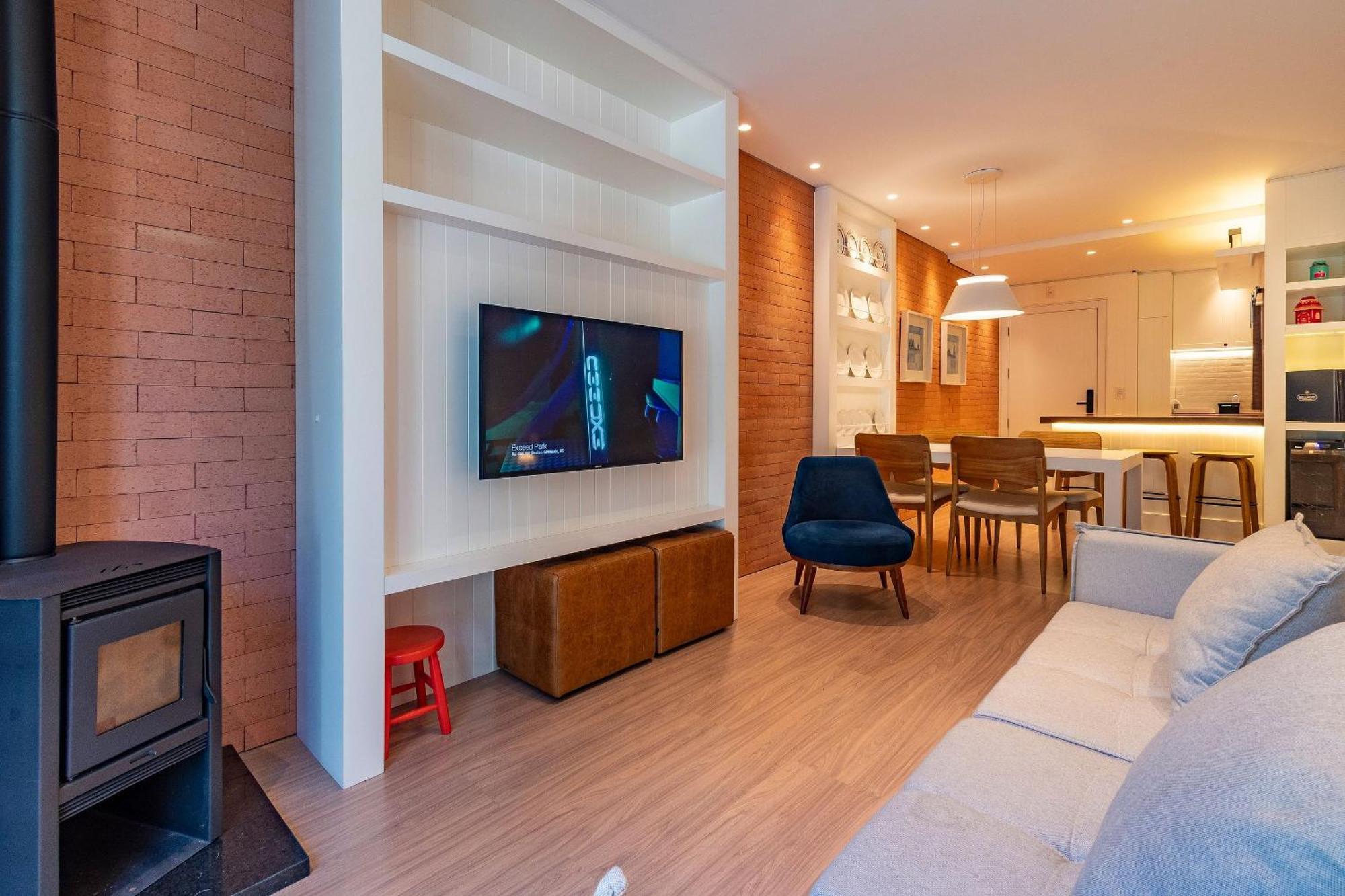 Rosa Edificio Bellagio Canela Com Infraestrutura Completa Apartment Ngoại thất bức ảnh